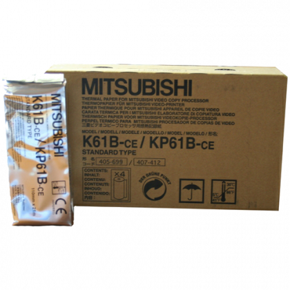 Rouleaux de papier thermique Mitsubishi K61B/KP61B (x 4)