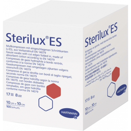 STERILUX ES Compresses Stériles 7.5 x 7.5 cm, Compresse de Gaze Coton, Soin  et Protection des